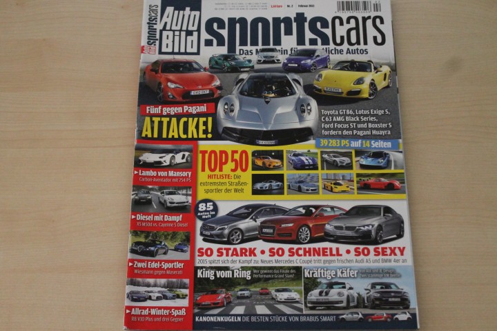 Deckblatt Auto Bild Sportscars (02/2013)